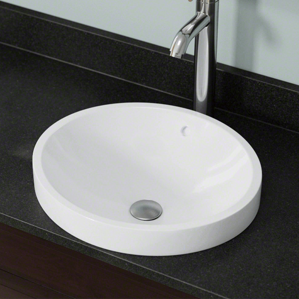 White Porcelain Vessel Sink – Top Stone Fabrication