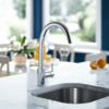 711-C Chrome Single Handle Kitchen Faucet - Image 2